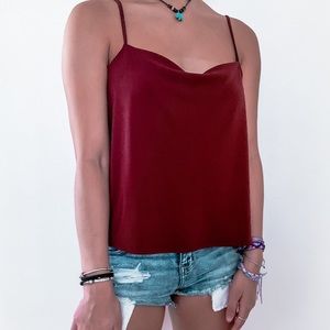 Express drop front tank top